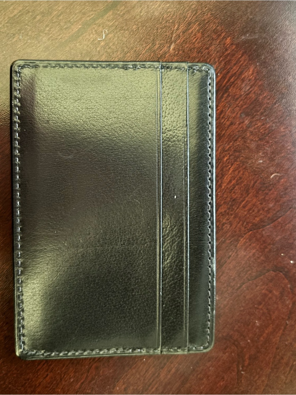 Coach Black Leather Card & Key Holder